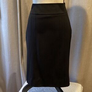 White House Black Market Classic Black Pencil Skirt, size 4.